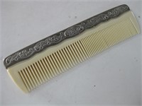 7.5" Vintage Silver Plate Comb