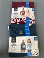 New 4Pk. Girls Large Long Sleeve Tees

2 packs