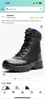 C186  Black Military boots