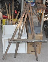 wooden easel, Craftsman Circular saw in case