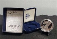 2000 Proof Silver Eagle w/Case & COA