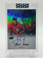 Josh Norris Rookie Autographed Hockey Card