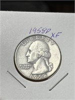 1958 D George Washington Silver Quarter