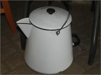 Vintage White Enamel Coffee Pot