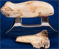 Alaskan Ulu Knife Fossil Walrus Bone