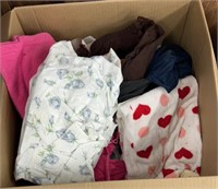 Box of vintage clothing