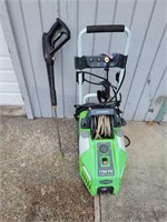 GREENWORKS 1700 PSI Pressure Washer, Powers On