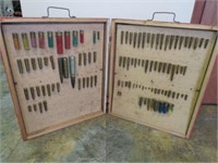 Ammo Display in wooden carrying case