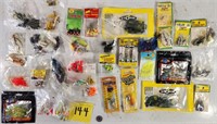 Lot of Jigs, Worms & Crappie Bait