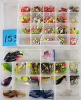 Lot of New Colored Jigs & Lures - (2) Indexes