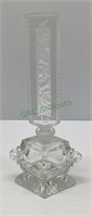 Czechoslovakia cut and etched glass perfume