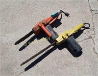 (2) Electric Chainsaws (G)