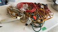 Assorted extension cords.