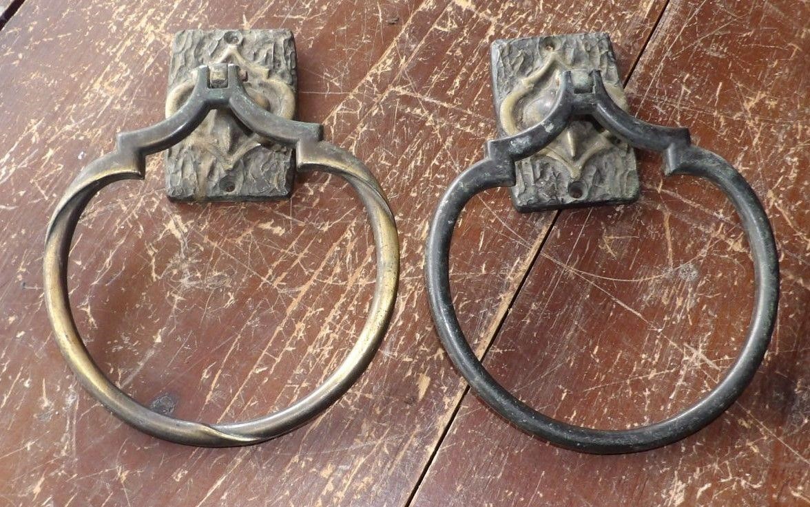 Vintage Metal Wall Mount Hanging Towel Rings