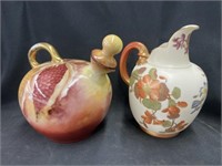 English and Austrian Porcelain Pitchers