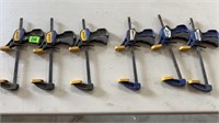 6 adjustable mini bar clamps