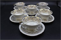 Set of 6 vintage Bavaria demi-tasse cups/saucers