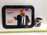 Vtg Alf Serving Tray and Mug