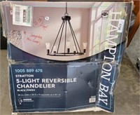 HAMPTON BAY 5 LIGHT CHANDELIER IN BOX