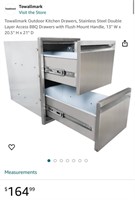 OUTDOOR DRAWERS (OPEN BOX, NEW)