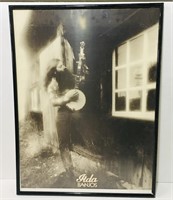 Jida Banjos Framed poster. 25x18 inch.