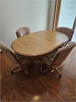 Dining Table w/ 4 Padded Chairs