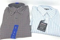 (2) LG Mens Dress Shirts- Kirkland/BC Clothing