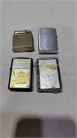 4 vintage lighter collection