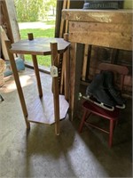 Stand, Childs Chair, Pair of Ice Skates