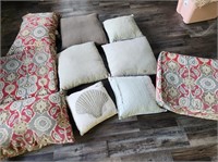 Lot of Outdoor Pillows & Cushions
