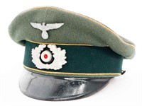 WWII GERMAN HEER SIGNALS NCO VISOR CAP