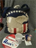 Big group of Republican items * Nice bag!