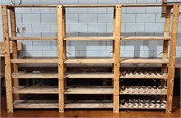 STORAGE UNIT SHELVES W/ DECOY STAND MOUNTS