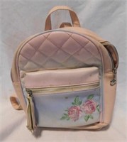 Little girl dress up: Pink backpack w/ roses -