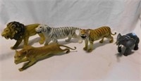 Wild animal realistic toys: 3 tigers, longest is