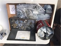 Flat of nuts, washers and bolts