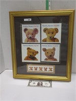 Adorable teddy bears USA stamps picture