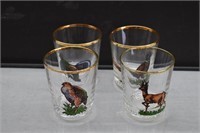 4 Wildlife Rocks Glasses