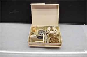 Assorted Singer Accessories in Singer Plastic Box