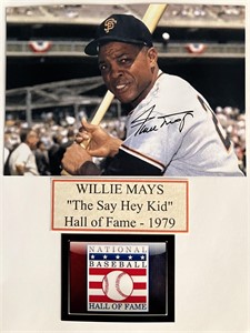 SF Giants Willie Mays signed photo