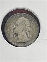 1935 silver coin Washington quarter 90% silver