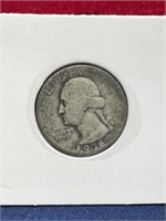 1936 silver coin Washington quarter 90% silver