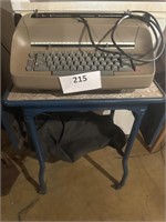 Vintage Typewrite Stand & IBM Electric Typewriter