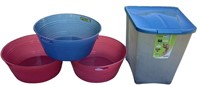 50 Gal Pet Food Container and Buckets