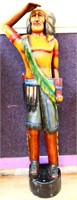 76in wood salute cigar indian