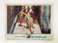 Exodus original 1961 vintage lobby card