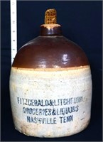 Vntg Fitzgerald & Litchford Liquor Nashville jug