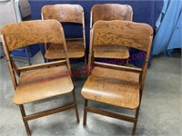 Norcor 4pc folding chair set (mid-century)