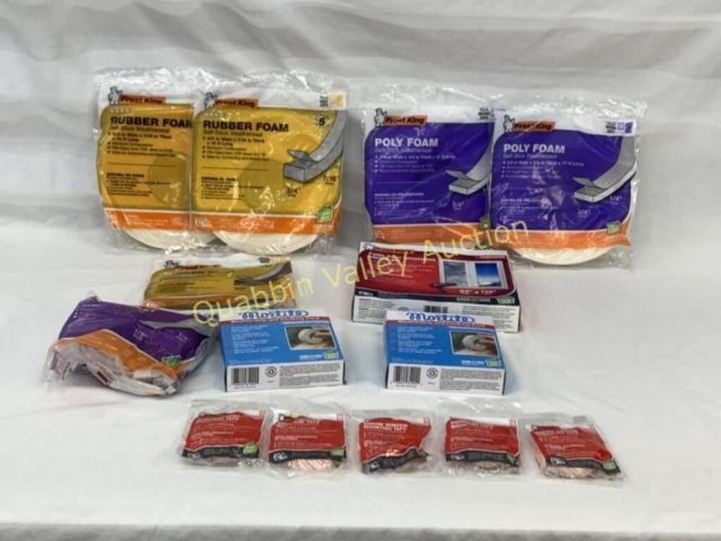 LOT OF ASSORTED WEATHER SEALING PRODUCTS