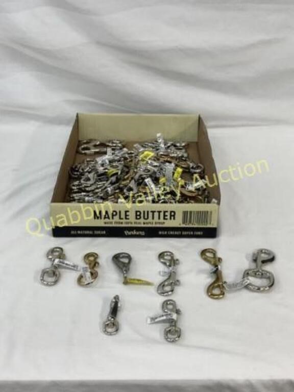 50 PLUS ASSORTED SNAP / SWIVEL HOOKS